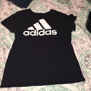 Black and white short sleeved shirt